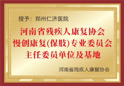 河南省残疾人康复协会 慢创康复（保肢）专业委员会 主任委员单位及基地